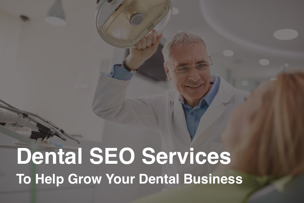 Dental SEO Services - A dentist with a new patient