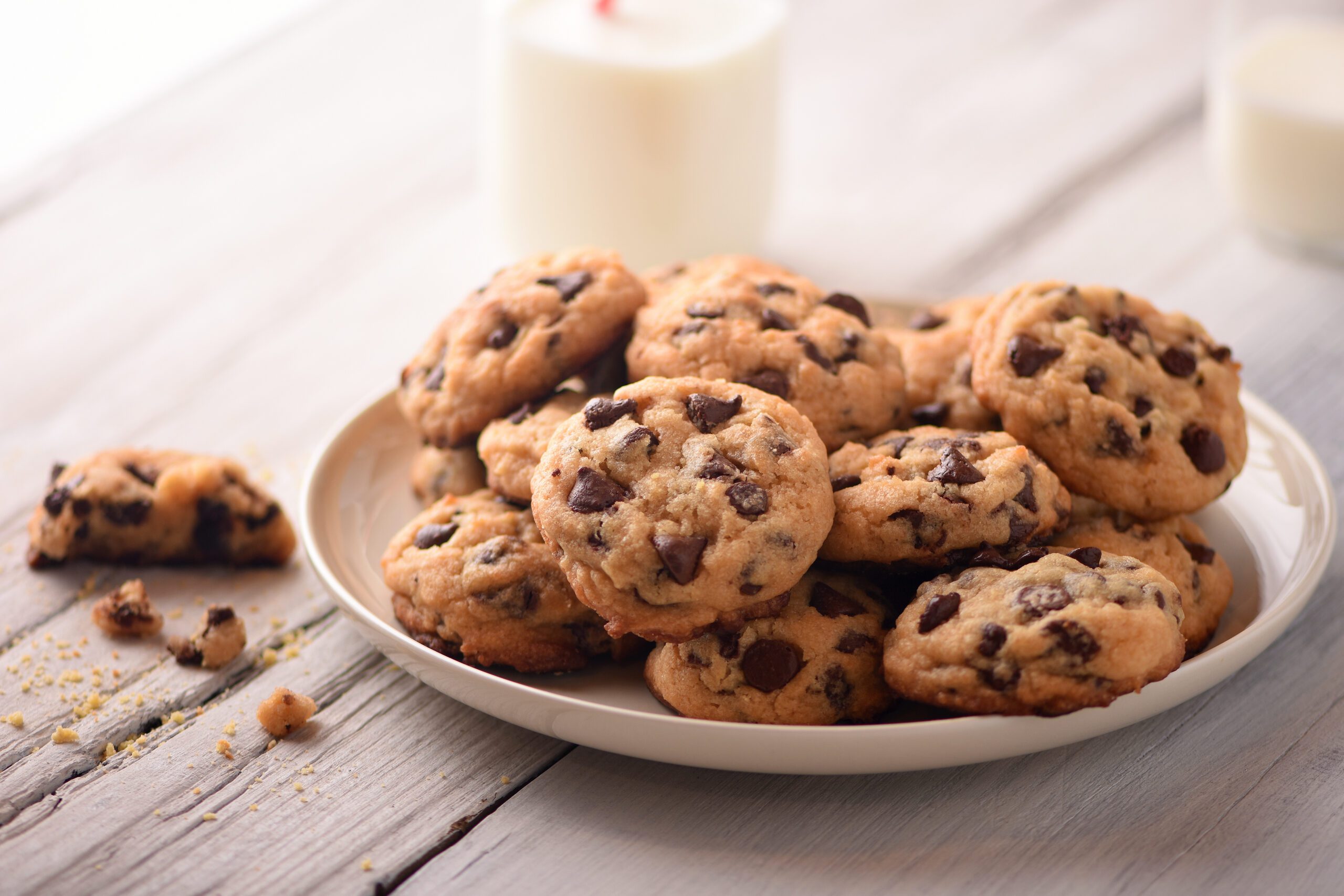 a plate of delicious cookies