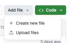 create a new file in GitHub