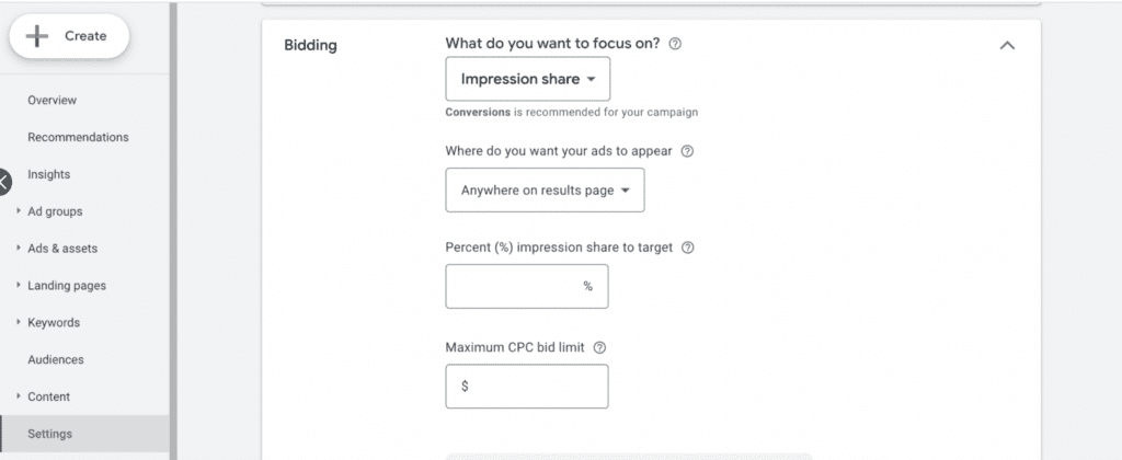 Target Impression Share