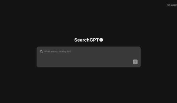 SearchGPT Initial Search Box